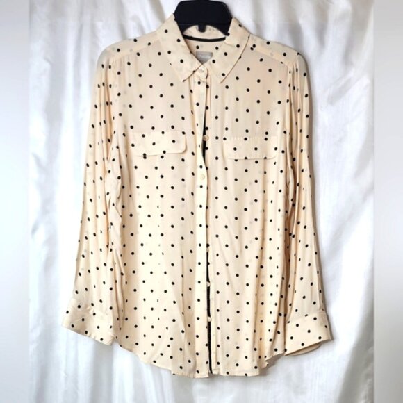 Chico's Tops - Chico's button down polka dot shirt